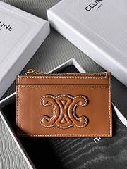 Celine logo-patch leather wallet 11 X 7.5 X 2cm - 2