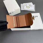 Celine Triomphe Brown Wallet - 10.5×9×3cm - 4