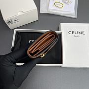 Celine Triomphe Brown Wallet - 10.5×9×3cm - 6