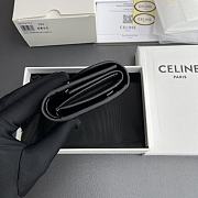 Celine Triomphe All Black Wallet - 10.5×9×3cm - 4