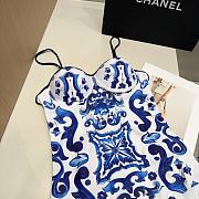Dolce & Gabbana Majolica-print Balconette Swimsuit - 5