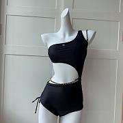Chanel One Piece Black With Chain - 1
