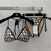 Valentino Garavani Toile Iconographe side-tie Bikini  - 1