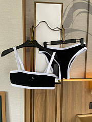 Chanel Bikini In Black CC Logo - 4