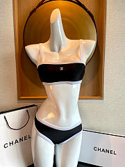 Chanel Bikini In Black CC Logo - 3