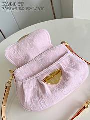 Louis Vuitton Sunset Pink Denim Shoulder Bag - 18 x 3 x 27cm - 4