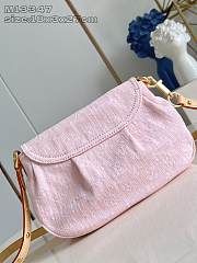 Louis Vuitton Sunset Pink Denim Shoulder Bag - 18 x 3 x 27cm - 2