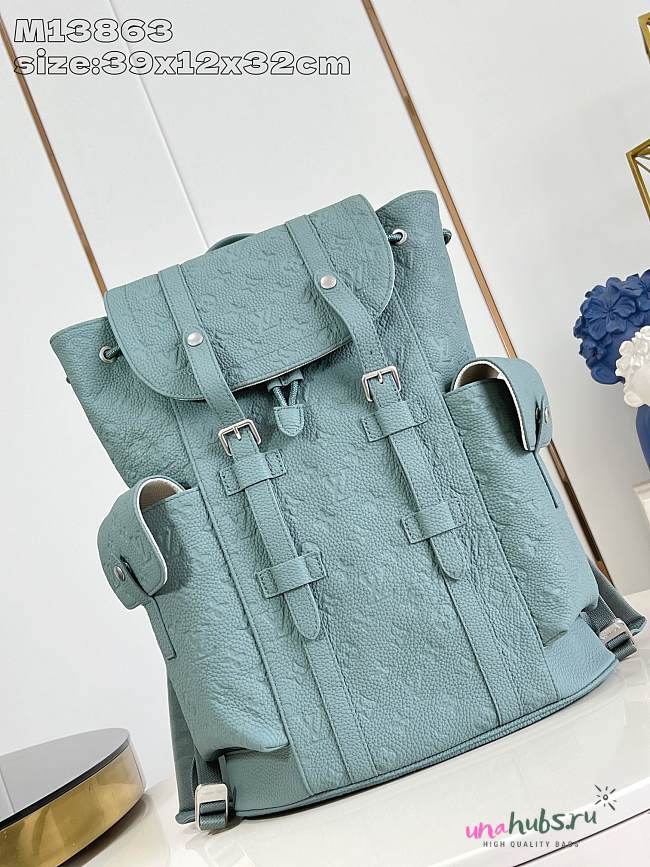 Louis vuitton Christopher Taurillon Monogram Leather Backpack - 39 x 12 x 32 - 1