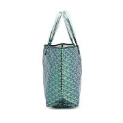Goyard Pearly Green Goyardine Canvas and Chevroches Calfskin Saint Louis PM Tote - 3