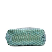 Goyard Pearly Green Goyardine Canvas and Chevroches Calfskin Saint Louis PM Tote - 4