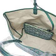Goyard Pearly Green Goyardine Canvas and Chevroches Calfskin Saint Louis PM Tote - 6