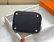 Hermes Picotin Black Leather Gold Hardware - 6