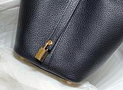 Hermes Picotin Black Leather Gold Hardware - 5