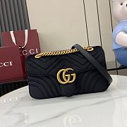Gucci Marmont Flap Velvet Crossbody Bag - 26x15x7cm - 2