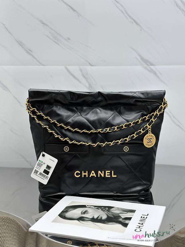 Chanel 22 Pocket Lambskin Leather Tote  - 1