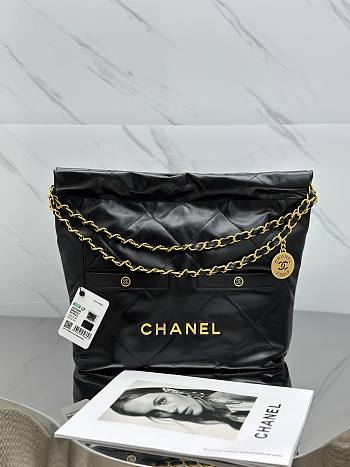 Chanel 22 Pocket Lambskin Leather Tote 