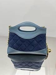 Chanel 31 mini shopping denim bag  17.5*20.5*4cm - 4