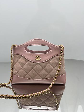 	 Chanel 31 mini shopping pink bag 17.5*20.5*4cm