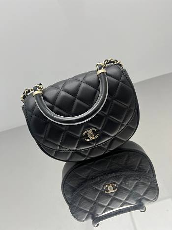 Chanel 25c Classic Clutch with Chain - 14x16x6.5cm