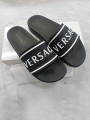 Versace Olympus Slides Logo Pool Black - 2