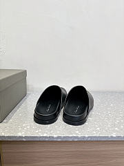 Rick Owens Black Leather Mules - 4