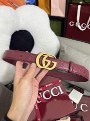 	 Gucci Reversible belt with Interlocking G Gold buckle 3cm - 2