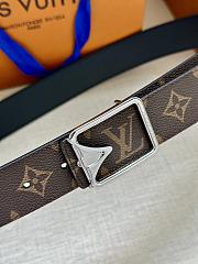 Louis Vuitton Monogram Brown Leather Belt 3.4cm - 2