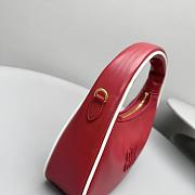Miu Miu Wander Red Leather Bag - 22 x 23 x 7 cm - 6