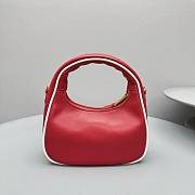 Miu Miu Wander Red Leather Bag - 22 x 23 x 7 cm - 3