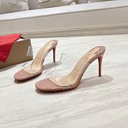 Christian Louboutin Just Nothing 85 Blush TPU and patent leather - 1