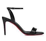 Chrisitain Louboutin Loubigirl 85 mm Strappy sandals - Nappa leather - Black  - 4