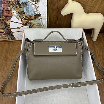 	 Hermes Beton Evercolor Taupe Bag 21cm