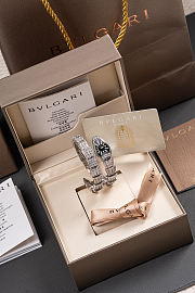 Bulgari Serpenti Scaglie Diamond Silver Watch - 2