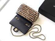 CHANEL Sequin Mini Rectangular Flap Yellow Black 20cm - 6