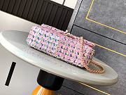 	 CHANEL Sequin Mini Rectangular Flap Pink Blue 20cm - 4