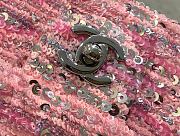 Chanel Classic Flap Bag Mini In Pink 20x15x7cm - 5