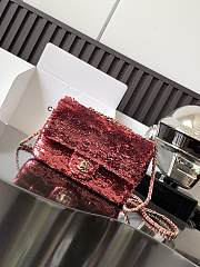 Chanel Mini Classic Flap Bag Sequins Bag in 3 colors - 20x15x7cm - 2