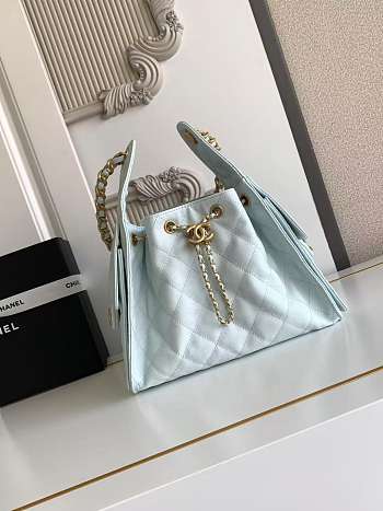 Chanel Drawstring Bag Caviar Leather In 4 colors 30x26x14cm