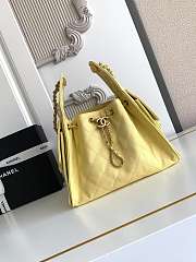Chanel Drawstring Bag Caviar Leather In 4 colors 30x26x14cm - 4