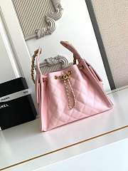 Chanel Drawstring Bag Caviar Leather In 4 colors 30x26x14cm - 2