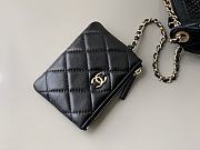 Chanel 25 small handbag, Grained calfskin & gold-tone metal, black 15 X21 X 5 cm - 6