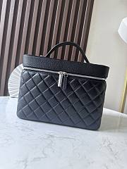 Chanel Vanity in Black Caviar Bag -  25*16*18cm - 1