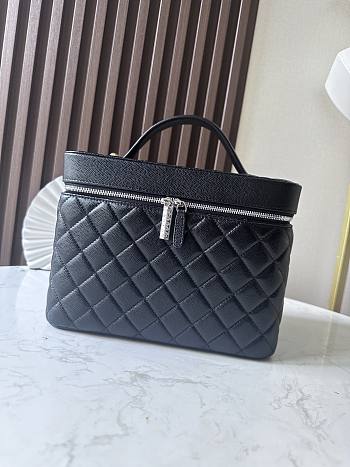 Chanel Vanity in Black Caviar Bag -  25*16*18cm