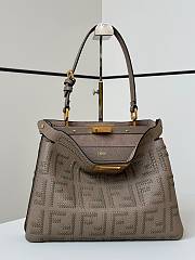 Fendi Peekaboo Soft Medium Cuoio Romano leather - 33x10x25cm  - 2