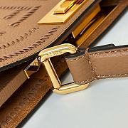 	 Fendi Peekaboo Soft Medium Cuoio Romano brown leather - 33x10x25cm - 5