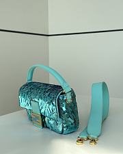 	 Fendi Baguette Sequins Blue - 27/7/13cm - 4