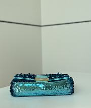	 Fendi Baguette Sequins Blue - 27/7/13cm - 2