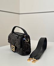 	 Fendi Baguette Sequins Black - 27/7/13cm - 3