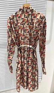 Fendi Dress Silk Beige - 3