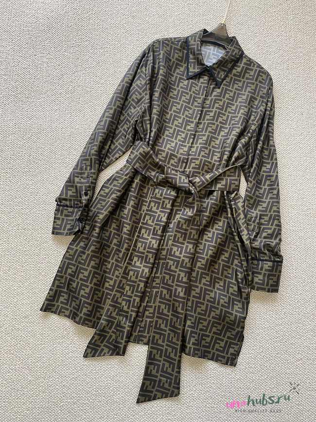 Fendi Ff Monogram Dress Silk - 1